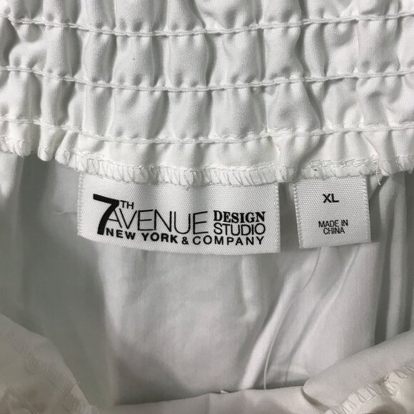 7th Avenue White Scope‎ Neck with pleated New with Tags - Picture 4 of 4